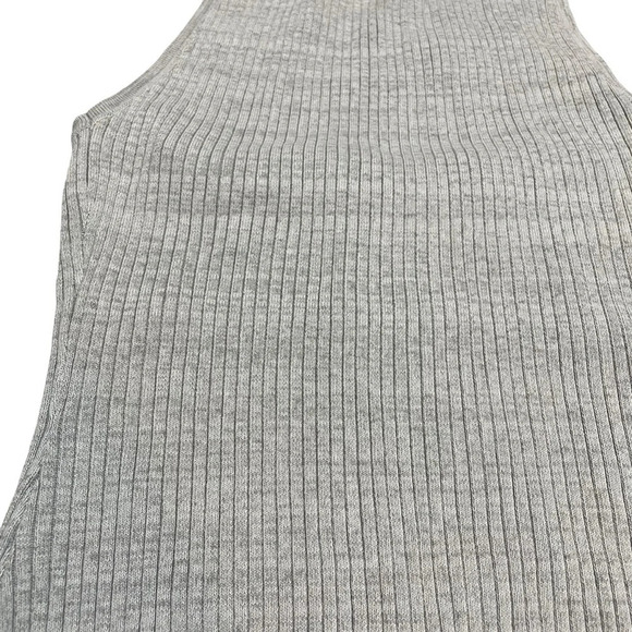 NWT Lulu’s 4th & Reckless Hanna Ribbed Bodycon Halter Dress in Grey Size M - Picture 7 of 15